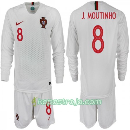 Billiga Fotbollströjor Portugal J. MOUTINHO 8 Barn VM 2018 Borta tröja Långärmad